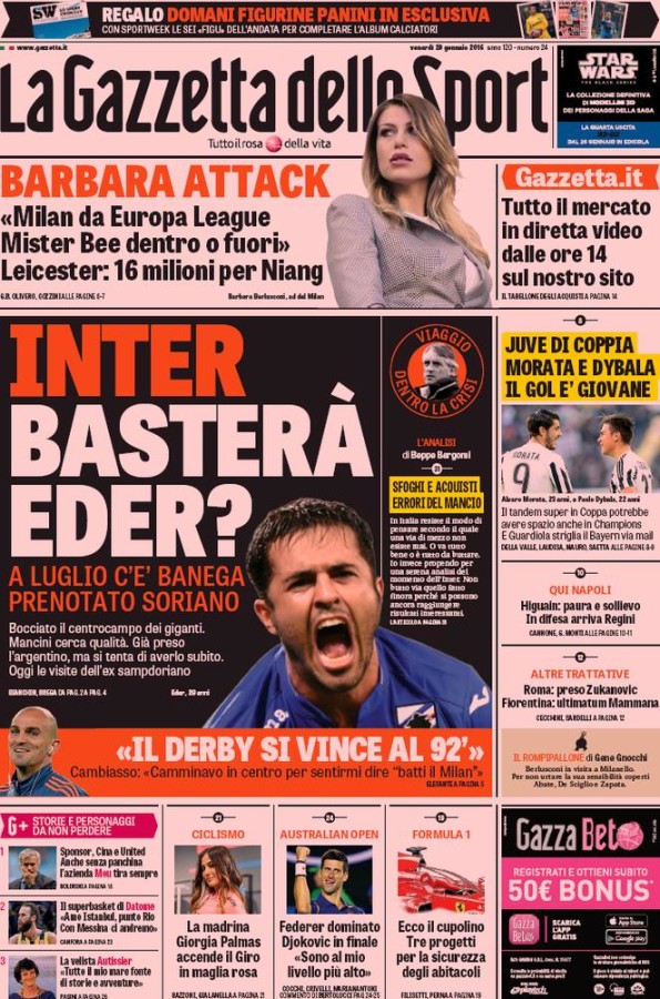 Gazzetta290116