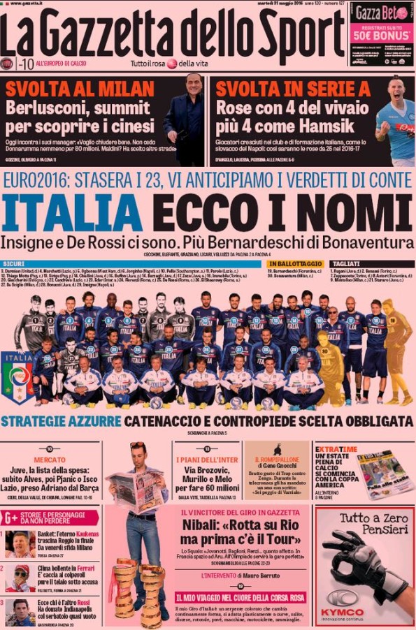Gazzetta310516