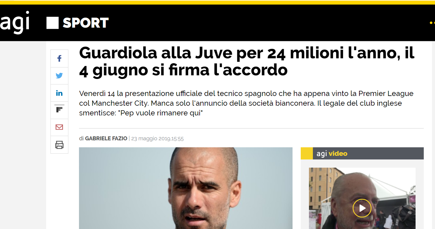 guardiola_juve_agi_notizie_mercato